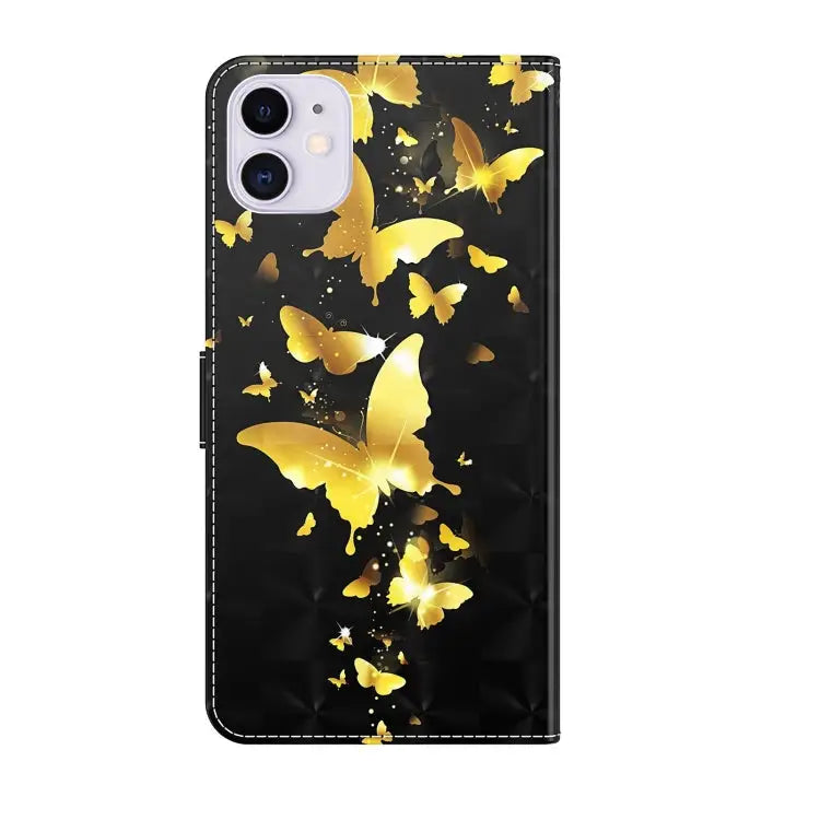 3D Painting Pattern Horizontal Flip TPU + PU Leather Case with Holder & Card Slots & Wallet For iPhone 13 mini