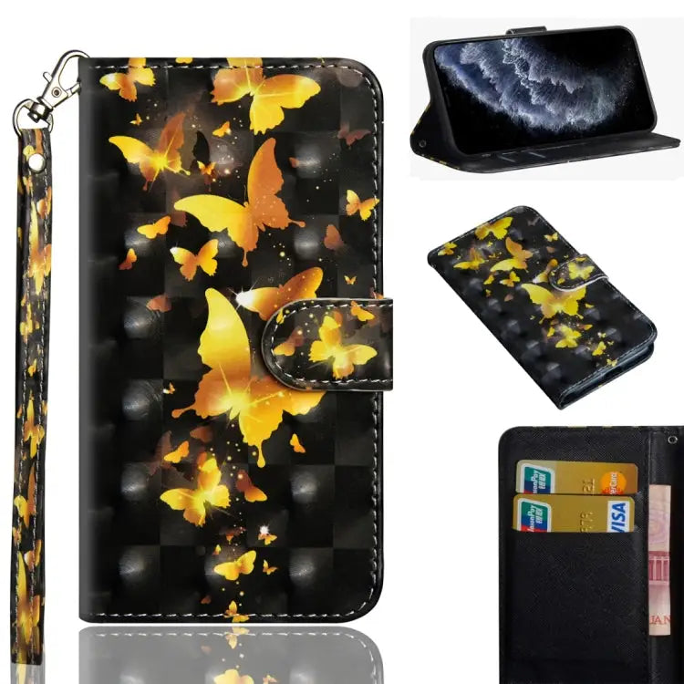 3D Painting Pattern Horizontal Flip TPU + PU Leather Case with Holder & Card Slots & Wallet & Lanyard For iPhone 11 Pro