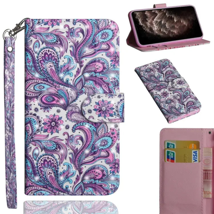 3D Painting Pattern Horizontal Flip TPU + PU Leather Case with Holder & Card Slots & Wallet & Lanyard For iPhone 11 Pro