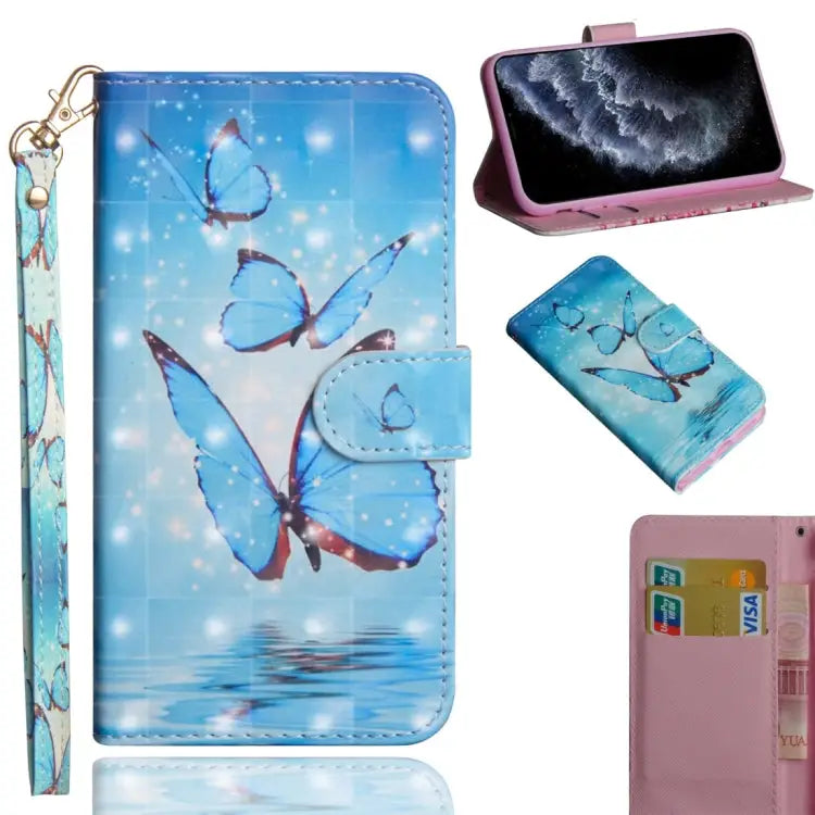 3D Painting Pattern Horizontal Flip TPU + PU Leather Case with Holder & Card Slots & Wallet & Lanyard For iPhone 11 Pro