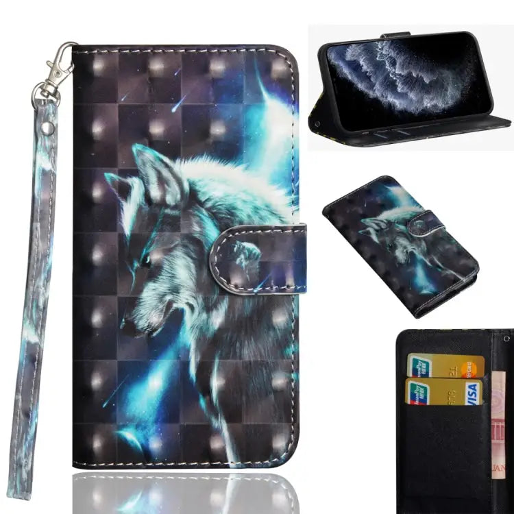 3D Painting Pattern Horizontal Flip TPU + PU Leather Case with Holder & Card Slots & Wallet & Lanyard For iPhone 11 Pro