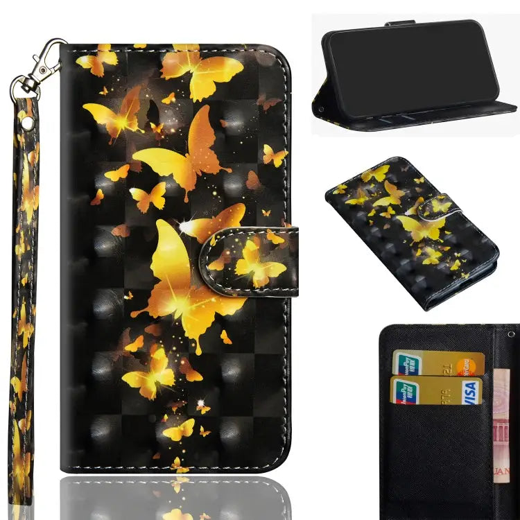 3D Painting Pattern Horizontal Flip TPU + PU Leather Case with Holder & Card Slots & Wallet For Xiaomi Redmi 9A