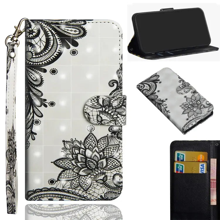 3D Painting Pattern Horizontal Flip TPU + PU Leather Case with Holder & Card Slots & Wallet For Xiaomi Redmi 9A