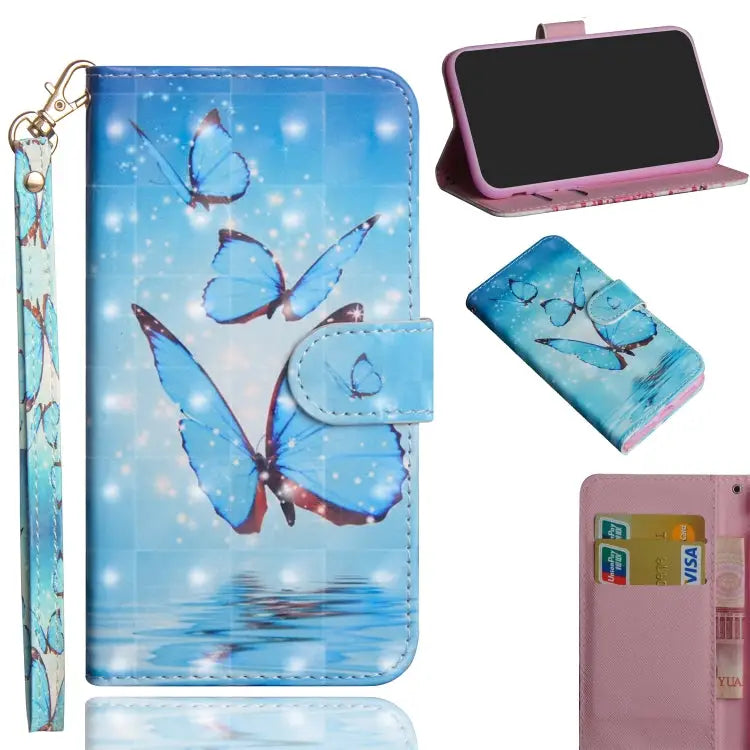 3D Painting Pattern Horizontal Flip TPU + PU Leather Case with Holder & Card Slots & Wallet For Xiaomi Redmi 9A