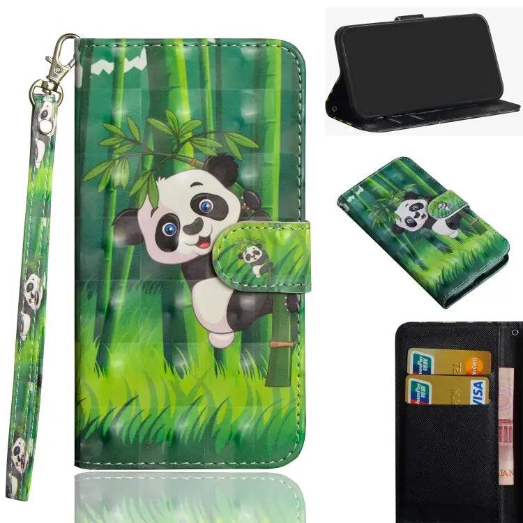 3D Painting Pattern Horizontal Flip TPU + PU Leather Case with Holder & Card Slots & Wallet For Huawei Honor 9A