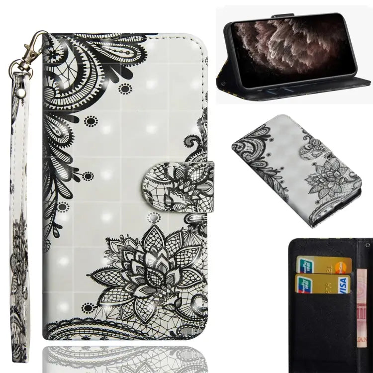 3D Painting Pattern Horizontal Flip TPU + PU Leather Case with Holder & Card Slots & Wallet & Lanyard For iPhone 11 Pro