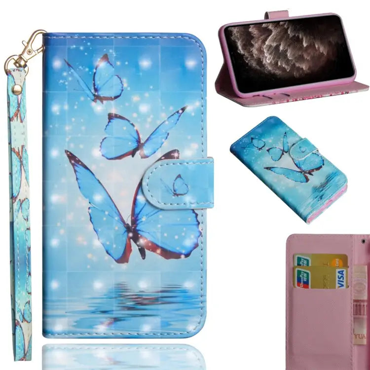 3D Painting Pattern Horizontal Flip TPU + PU Leather Case with Holder & Card Slots & Wallet & Lanyard For iPhone 11 Pro