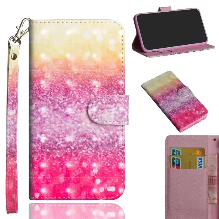 3D Painting Pattern Horizontal Flip TPU + PU Leather Case with Holder & Card Slots & Wallet For Samsung Galaxy Note 20