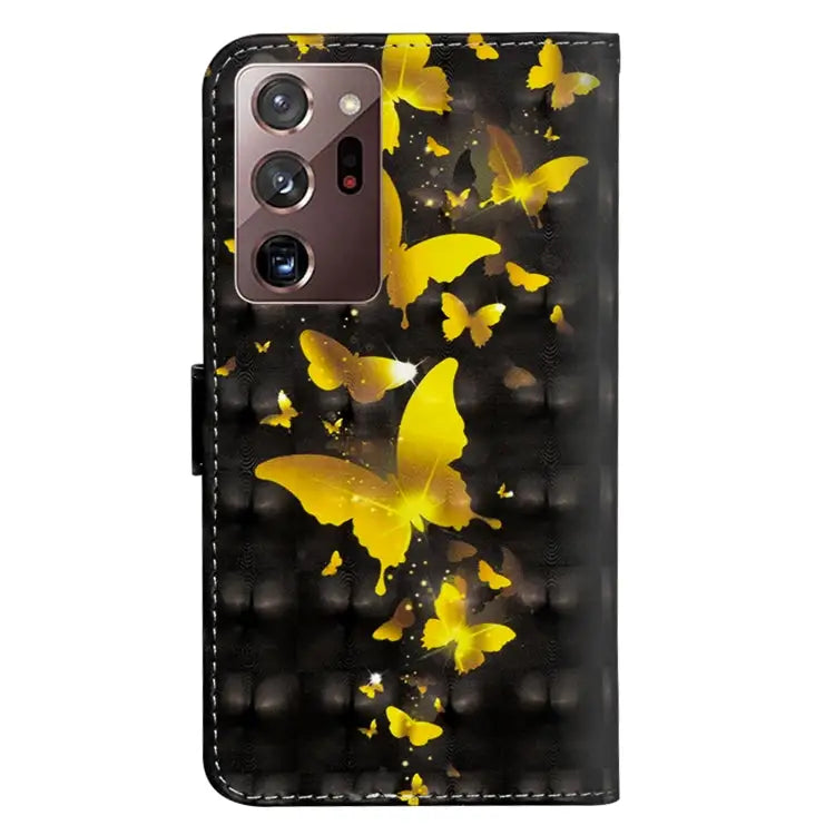 3D Painting Pattern Horizontal Flip TPU + PU Leather Case with Holder & Card Slots & Wallet For Samsung Galaxy Note 20