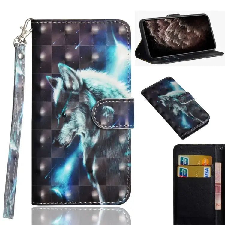 3D Painting Pattern Horizontal Flip TPU + PU Leather Case with Holder & Card Slots & Wallet & Lanyard For iPhone 11 Pro