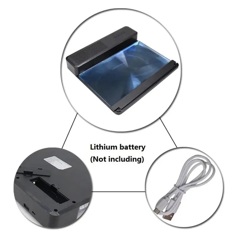 3D Phone Screen Magnifier HD Screen Smartphone Movie Video Magnifier Portable Folding Enlarged Screen Expander Stand