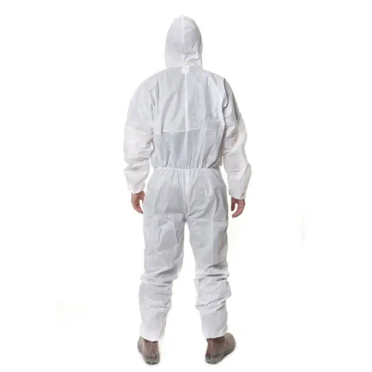 3M 4515 One-piece White Anti-static Anti-chemical Dustproof Sandblasting Suit with Cap Size: M 3M M - 3M M
