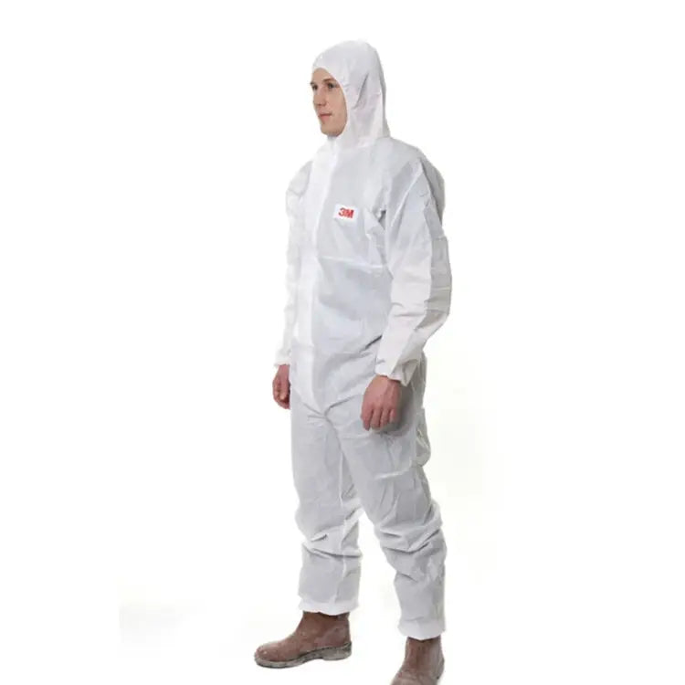 3M 4515 One-piece White Anti-static Anti-chemical Dustproof Sandblasting Suit with Cap Size: M 3M M - 3M M
