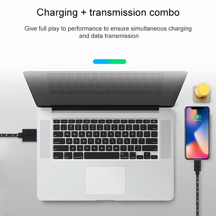 3m Nylon Netting Style USB Data Transfer Charging Cable for iPhone iPad