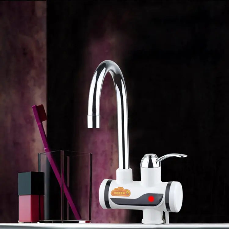 3s Fast Heat Electrothermal Rotatable Faucet Water Tap with Indicator Light 220V Size: L - Indicator Light / Size: L