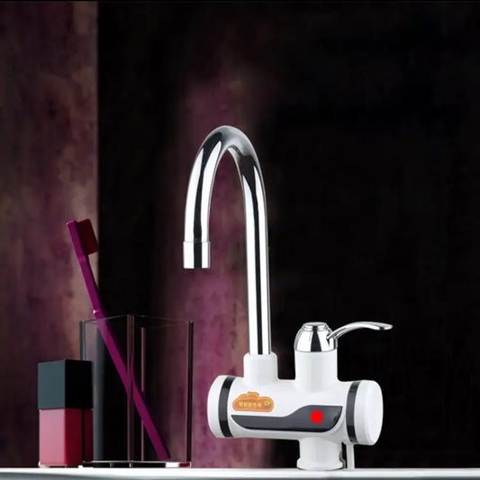 3s Fast Heat Electrothermal Rotatable Faucet Water Tap with Indicator Light 220V Size: L - Indicator Light / Size: L