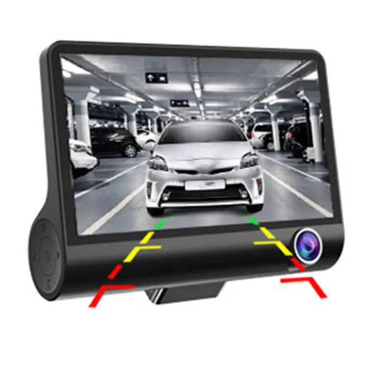 4.0 inch IPS Screen 5.0 Mega Pixels 170 Degrees Wide Angle Full HD 1080P 3 Channels Video Car DVR Support Night Vision