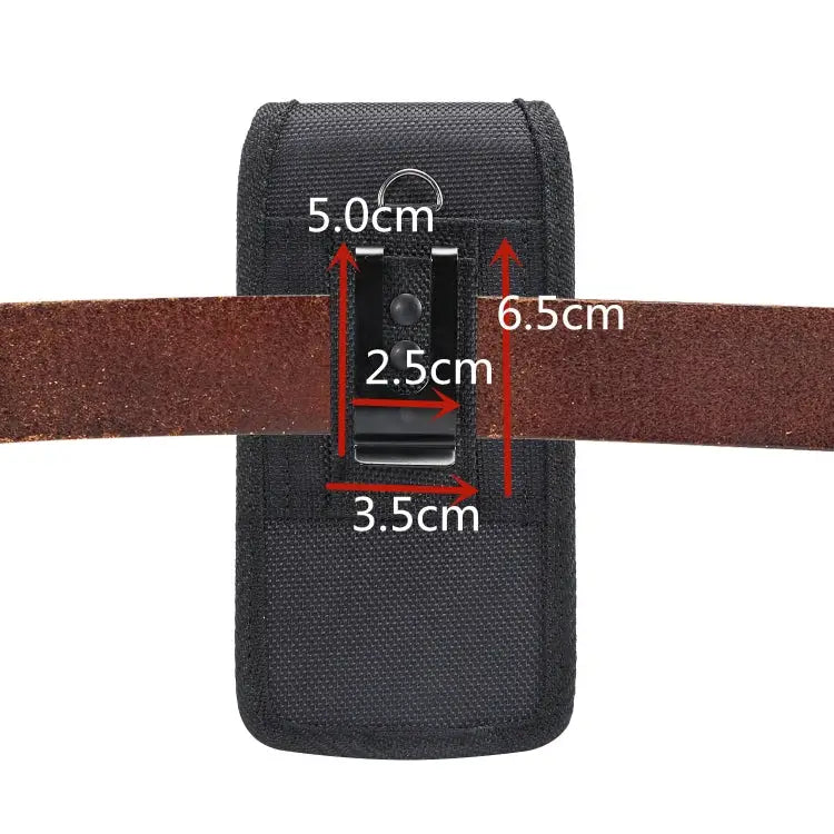 4.7 inch Universal Vertical Nylon Fabric Waist Bag for iPhone X & iPhone 8 Galaxy S6 Redmi 3