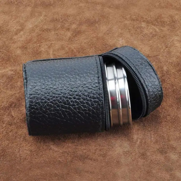 4 in 1 70ml Outdoor Camping Tableware Travel Cups Set Picnic Supplies Stainless Steel Wine Beer Cup Whiskey Mugs PU