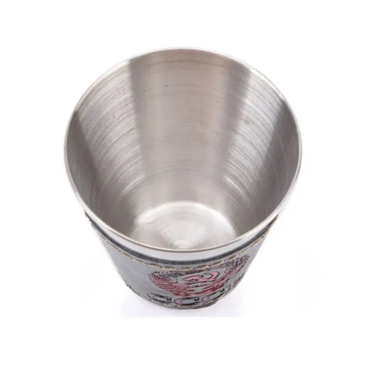 4 in 1 70ml Outdoor Camping Tableware Travel Cups Set Picnic Supplies Stainless Steel Wine Beer Cup Whiskey Mugs PU