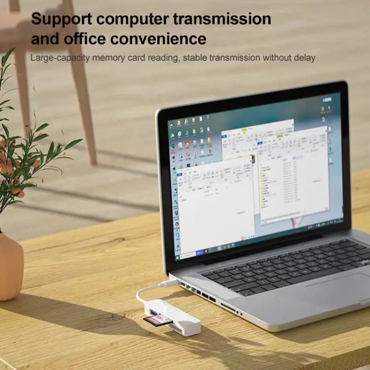 4 in 1 MS + SD + TF + USB2.0 Multi-function Card Reader for Type-C Devices Type-C - Type-C