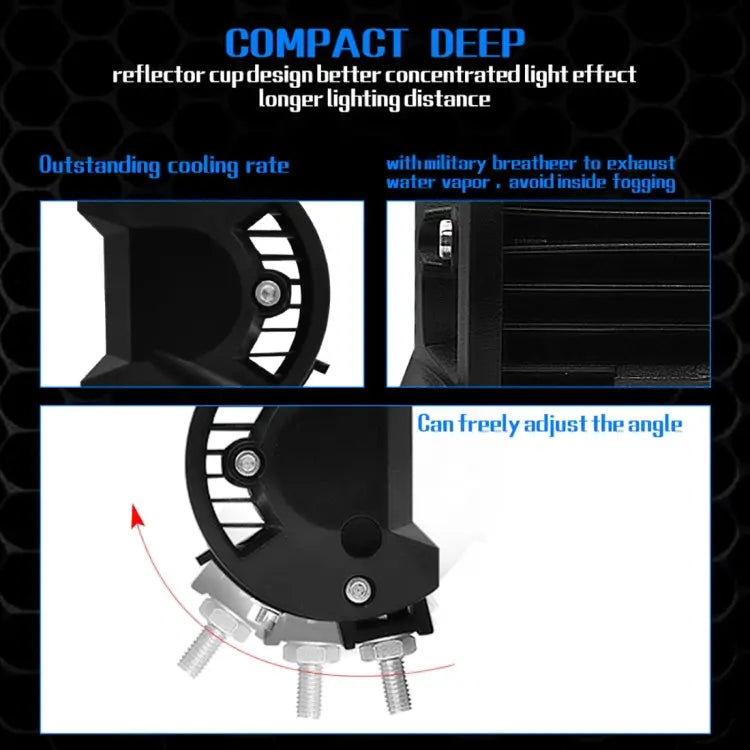 4 inch 18W 1800LM 4 Row LED Strip Light Working Refit Off-road Vehicle Lamp Roof Strip Light 4 inch 72W - 4 inch 72W