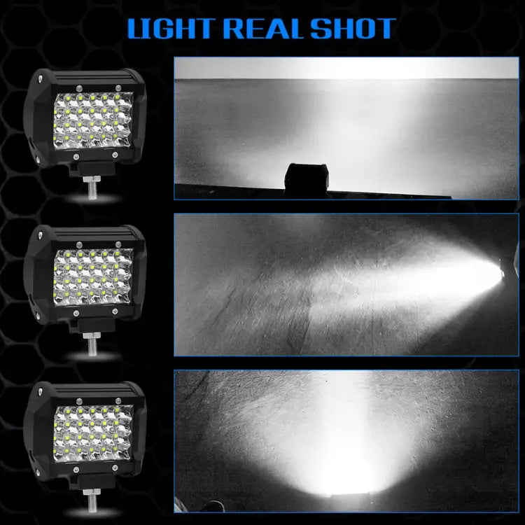 4 inch 18W 1800LM 4 Row LED Strip Light Working Refit Off-road Vehicle Lamp Roof Strip Light 4 inch 72W - 4 inch 72W