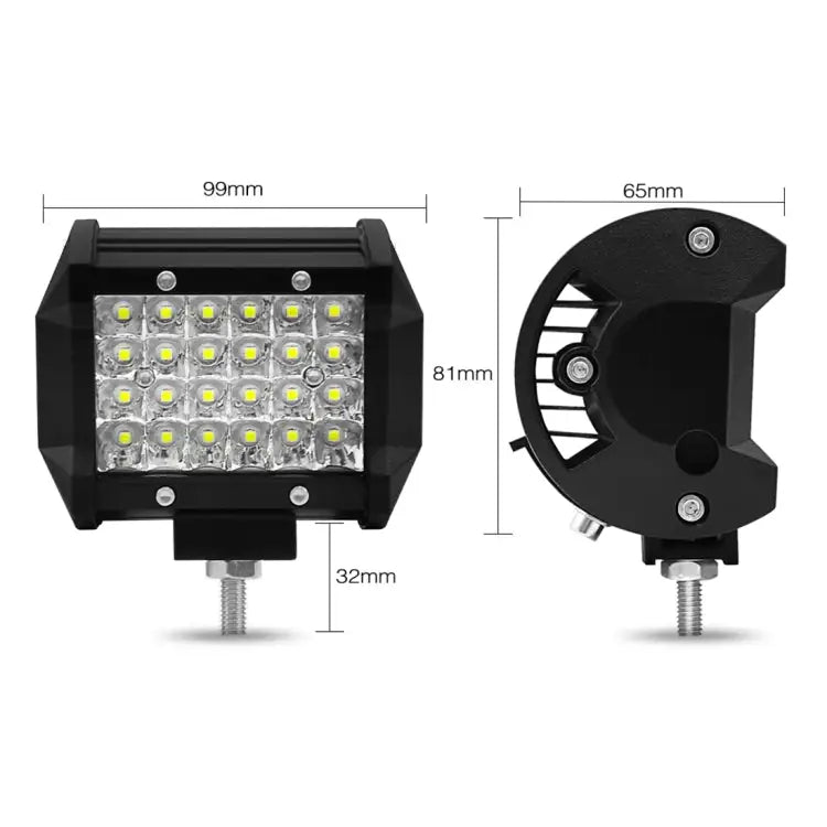 4 inch 18W 1800LM 4 Row LED Strip Light Working Refit Off-road Vehicle Lamp Roof Strip Light 4 inch 72W - 4 inch 72W