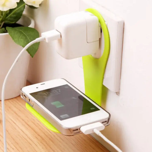 4 PCS Creative Collapsible Plastic Mobile Phone Charging Stand Portable Mobile Phone Charging Companion Random Color