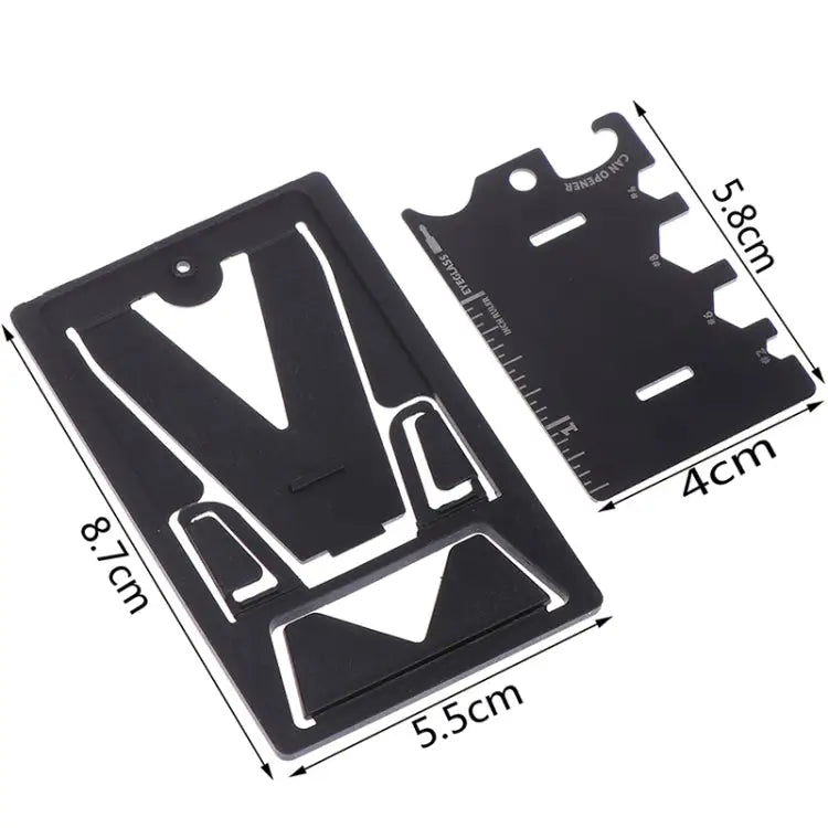 4 PCS Multifunction Folding Mobile Phone Bracket Mini EDC Tool Card Bottle Opener