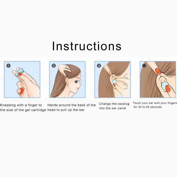 4 PCS / Set Travel Sleep Noise Prevention Earplugs Improve Sleep Hearing Protection Random Color Delivery