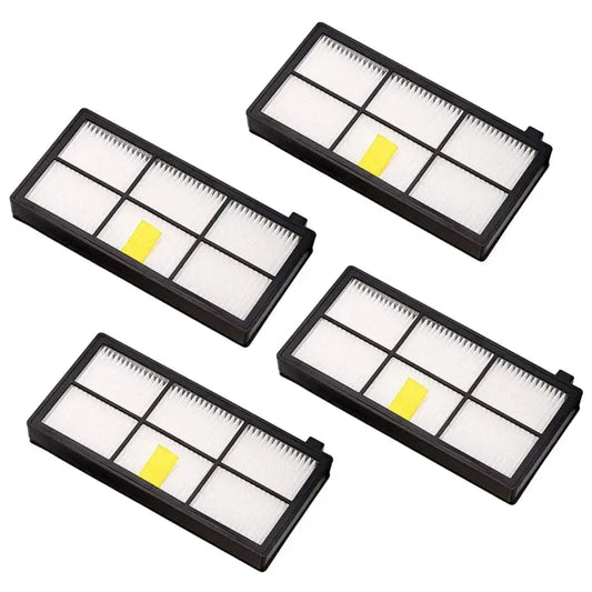 4 PCS Universal Replacement Robotic Vacuum Cleaner HEPA Filter for iRobot 870 / 800 / 880 / 960 / 980