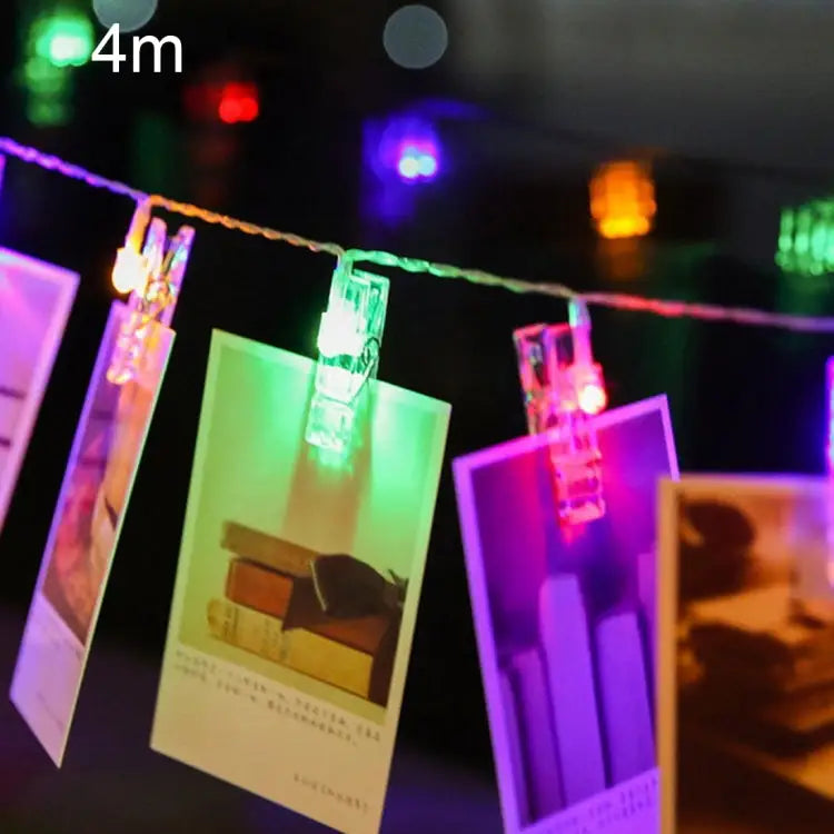 40 LEDs 3 x AA Batteries Box Chains Lamp Decorative Light for Home Hanging Pictures DIY Party Wedding Christmas
