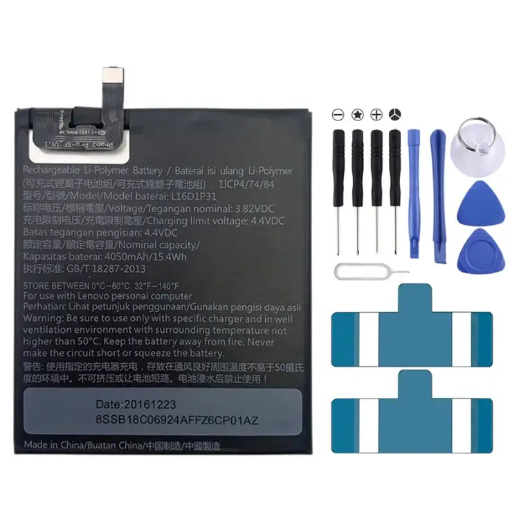 4050mAh L16D1P3 for Lenovo Phab2 Pro1 Li-Polymer Battery For Lenovo Phab2 Pro - For Lenovo Phab2 Pro