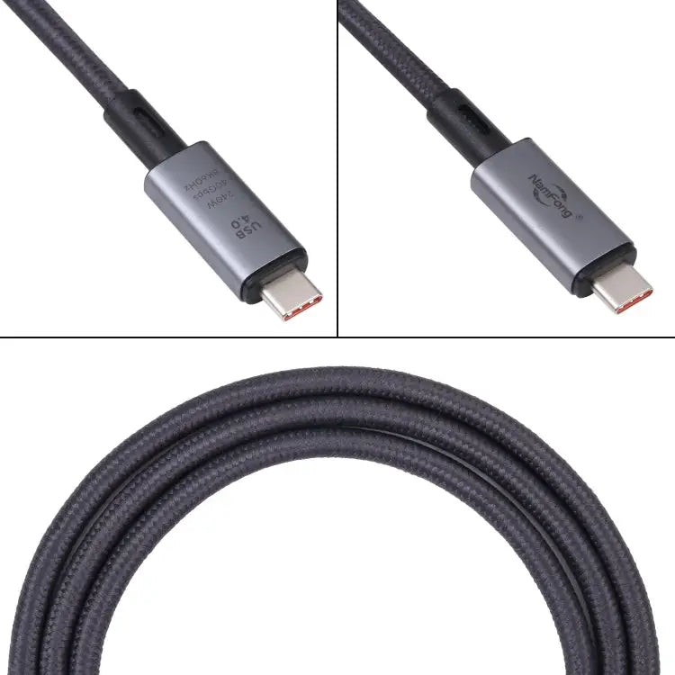 40Gbps 8K USB-C/Type-C to USB-C/Type-C Video Cable Compatible with USB 4 Length: 1m 40Gbps Type-C to Type-C - 40Gbps