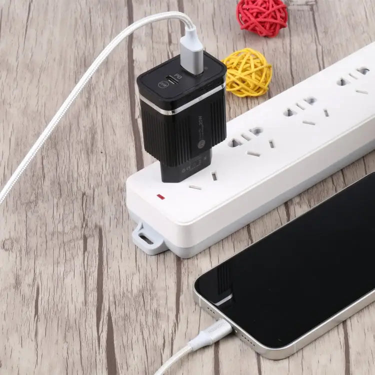 46-A2C2 20W PD + QC3.0 USB Multifunction Fast Charger，EU Plug
