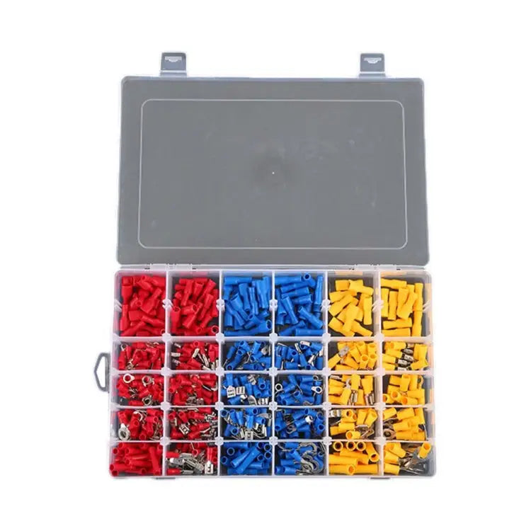 480 PCS Cold Press Electrical Insulated Terminals Crimp Connectors Assortment Kit 480 PCS - 480 PCS