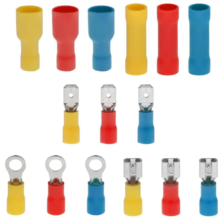 480 PCS Cold Press Electrical Insulated Terminals Crimp Connectors Assortment Kit 480 PCS - 480 PCS