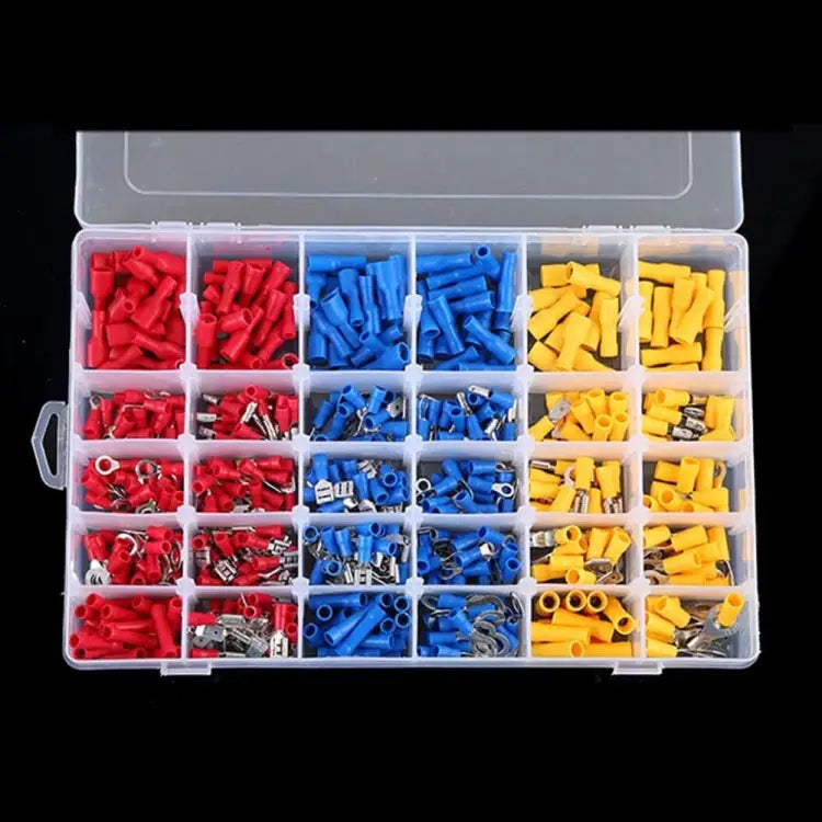 480 PCS Cold Press Electrical Insulated Terminals Crimp Connectors Assortment Kit 480 PCS - 480 PCS