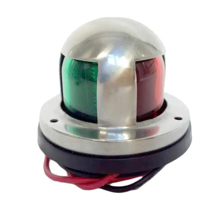 4W 12V IP65 Waterproof Stainless Steel Two-color Marine Signal Light Red and Green LED Lights 4W 12V - 4W 12V