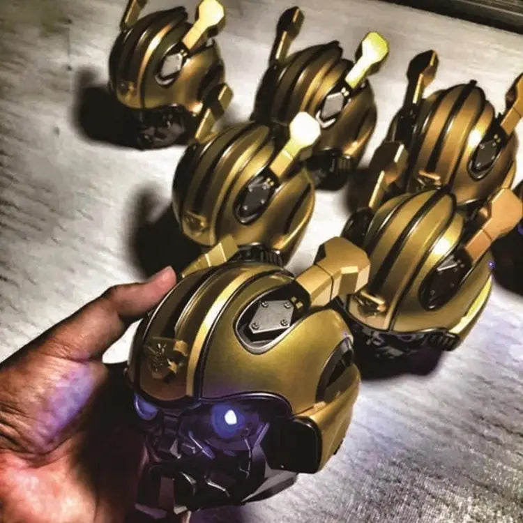 5.0 Bluetooth Speaker Bumblebee Cartoon Speaker Support TF FM Function Metal Material