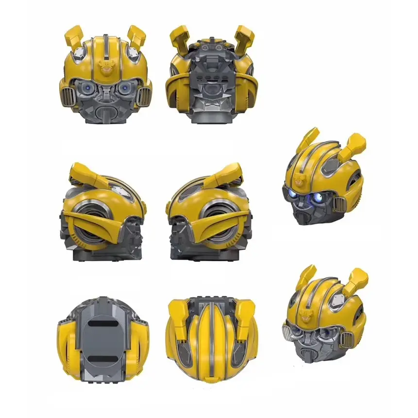 5.0 Bluetooth Speaker Bumblebee Cartoon Speaker Support TF FM Function Metal Material