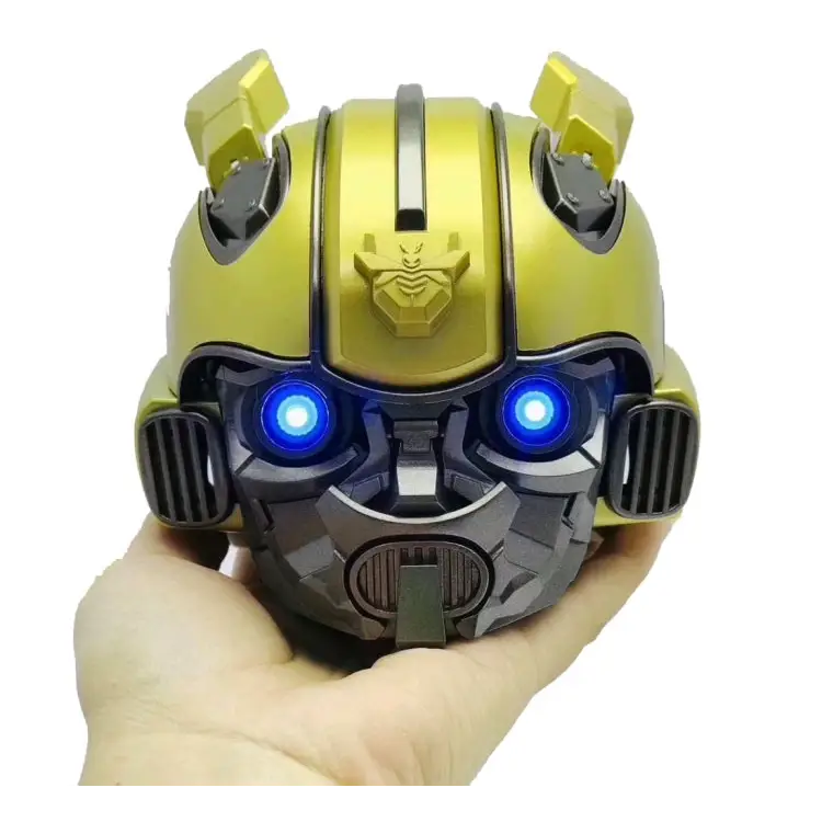 5.0 Bluetooth Speaker Bumblebee Cartoon Speaker Support TF FM Function Metal Material