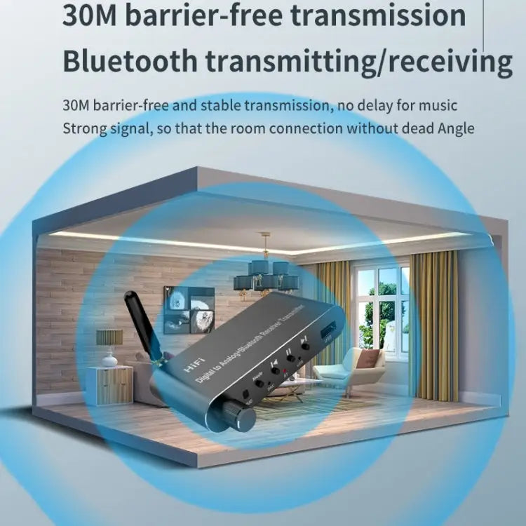 5.1 Bluetooth Optical Fiber Coaxial USB Receiver Transmitter With Remote Control A05 - A05