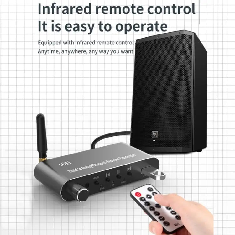 5.1 Bluetooth Optical Fiber Coaxial USB Receiver Transmitter With Remote Control A05 - A05