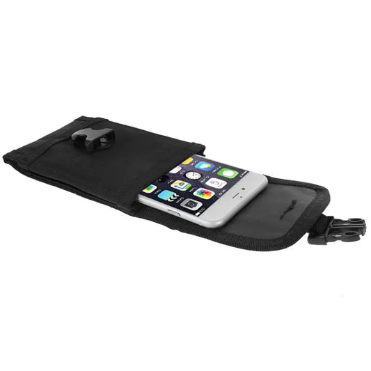 5.5 inch Universal Vertical Nylon Fabric Waist Bag for iPhone 6 Plus & 6S Plus Galaxy S6 Huawei, - Black