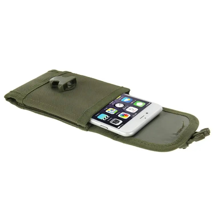 5.5 inch Universal Vertical Nylon Fabric Waist Bag for iPhone 6 Plus & 6S Plus Galaxy S6 Huawei, - Green