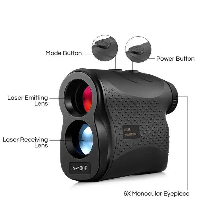 5-600P Handheld Golf Laser Distance Measuring Instrument Telescope Range Finder Distance Measurer 600m 5-600m - 5-600m