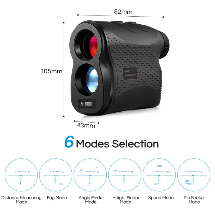 5-600P Handheld Golf Laser Distance Measuring Instrument Telescope Range Finder Distance Measurer 600m 5-600m - 5-600m