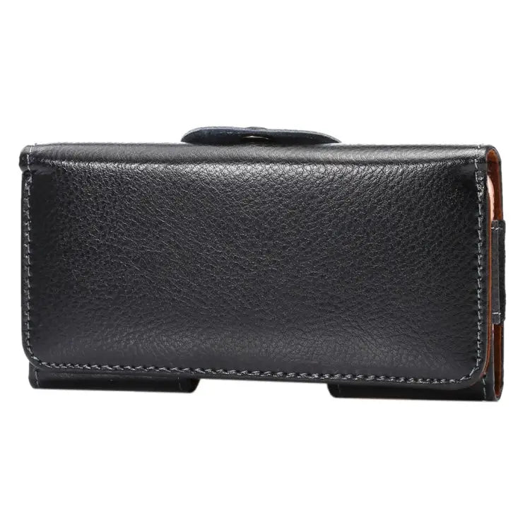 5.7 inch Litchi Texture Vertical Flip Thwartwise Genuine Leather Case / Waist Bag with Rotatable Back Splint for iPhone